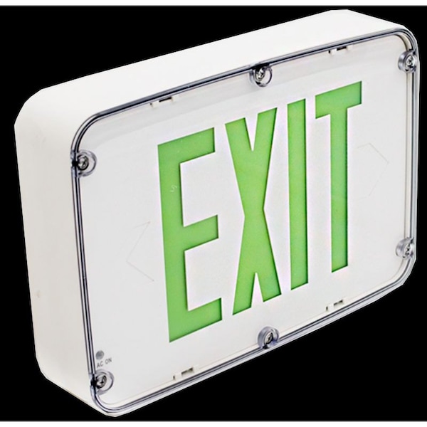 Westgate XTN4X-2GWNEMA 4X RATED LED EXIT SIGN, DOUBLE FACE, GREEN BLACK XTN4X-2GW - main